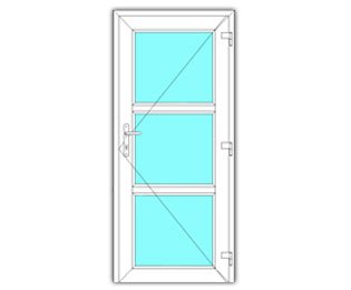 3 Vak glasdeur rechts
