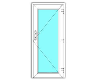 Glasdeur rechts