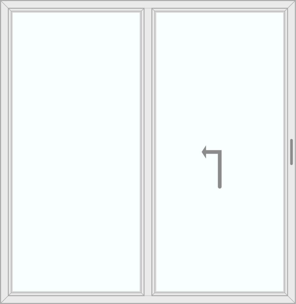 Hefschuifdeur schema A links