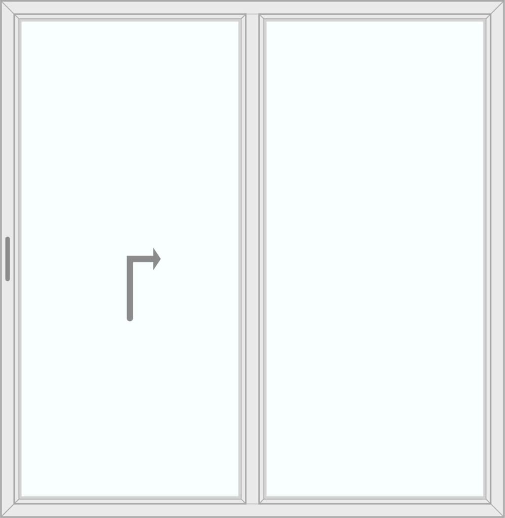 Hefschuifdeur schema A rechts