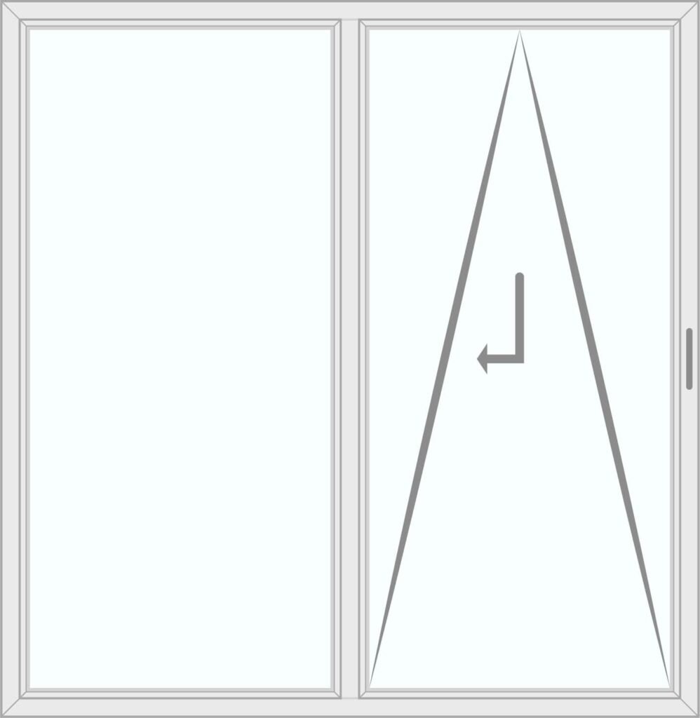 Patio kipschuifraam schema A links