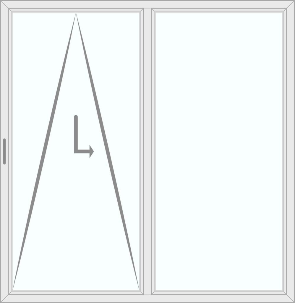 Patio kipschuifraam schema A rechts