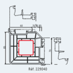 90° hoekprofiel (4000) wit (Ref. 229040)