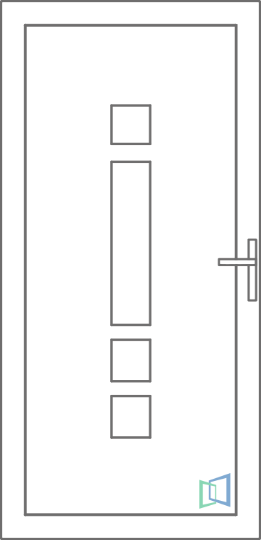 Sierdeurpaneel 01 Links (A1)