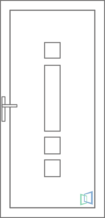 Sierdeurpaneel 01 Rechts (A1)