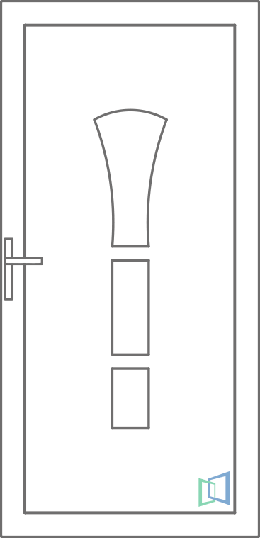 Sierdeurpaneel 02 Rechts (A1)