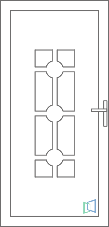 Sierdeurpaneel 102 Links (B2)