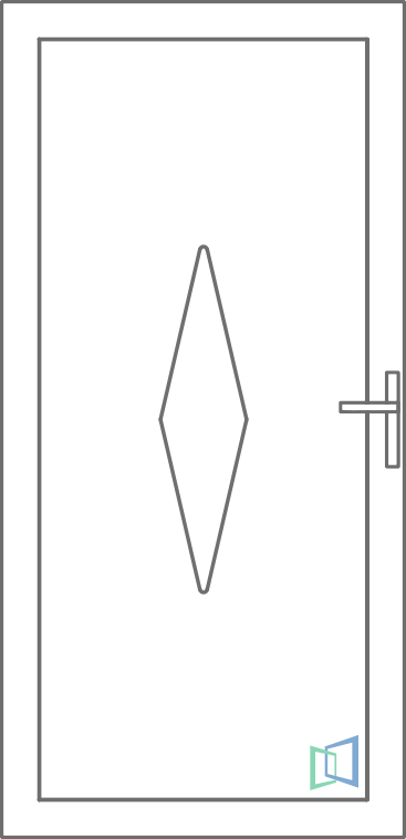 Sierdeurpaneel 104 Links (B2)