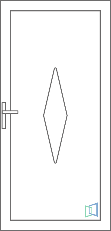 Sierdeurpaneel 104 Rechts (B2)