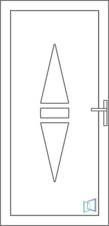 Sierdeurpaneel 105 Links (B2)