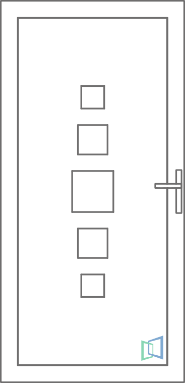 Sierdeurpaneel 106 Links (B2)