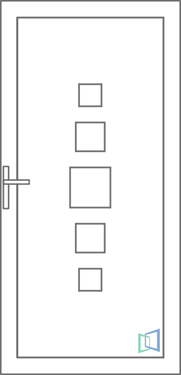 Sierdeurpaneel 106 Rechts (B2)