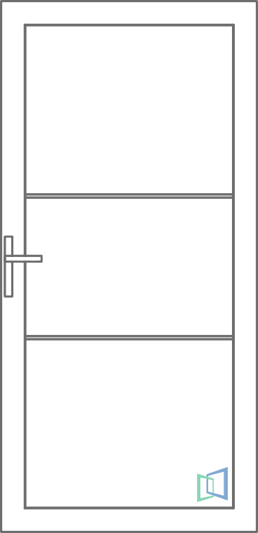 Sierdeurpaneel 107 Rechts planchet out