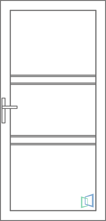 Sierdeurpaneel 108 Rechts planchet out