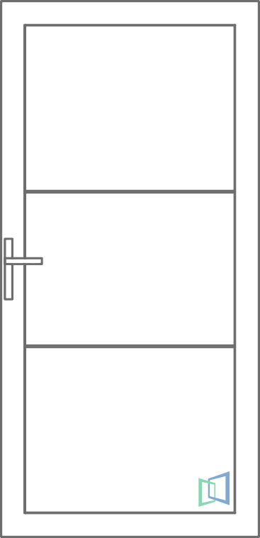 Sierdeurpaneel 109 Rechts planchet out