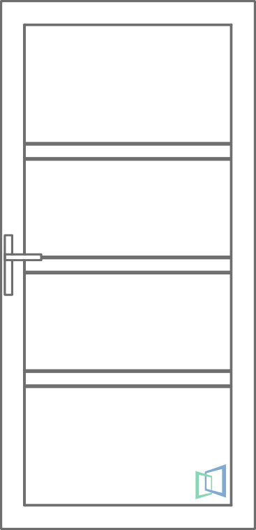 Sierdeurpaneel 112 Rechts planchet out