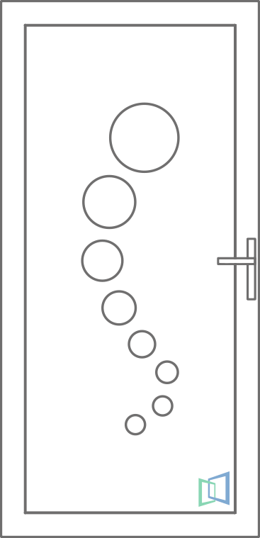 Sierdeurpaneel 12 Links (A1)
