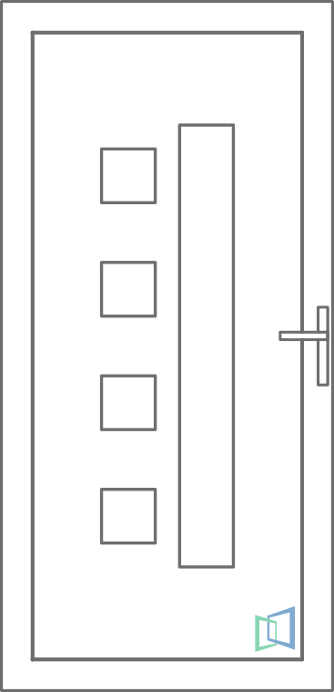 Sierdeurpaneel 14 Links (A1)