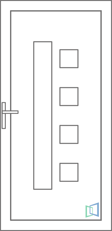 Sierdeurpaneel 14 Rechts (A1)