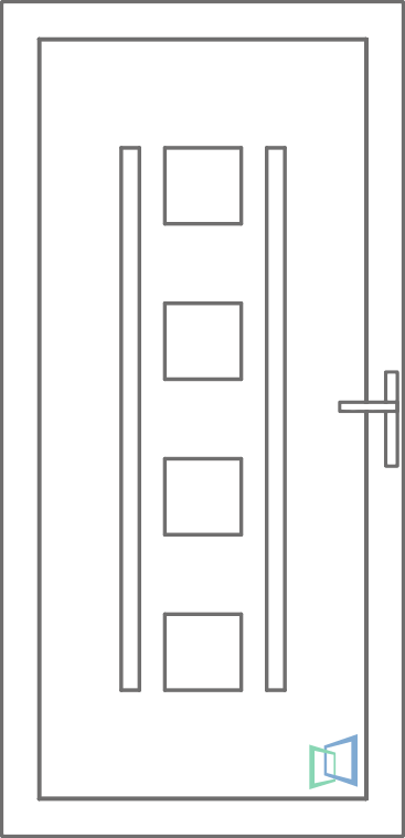 Sierdeurpaneel 16 Links (A1)