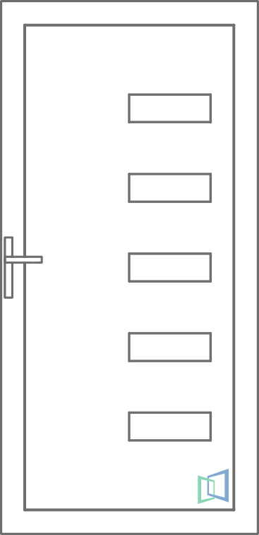 Sierdeurpaneel 20 Rechts (A1)