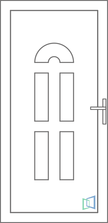 Sierdeurpaneel 21 Links (A1)