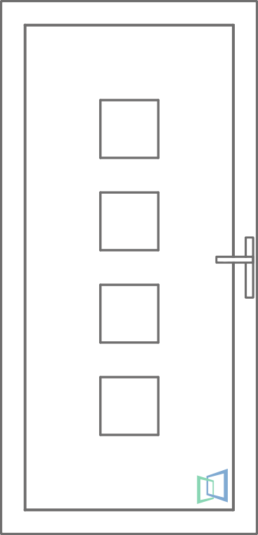 Sierdeurpaneel 25 Links (A1)