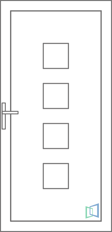 Sierdeurpaneel 25 Rechts (A1)