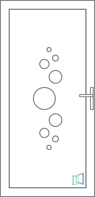 Sierdeurpaneel 32 Links (A2)