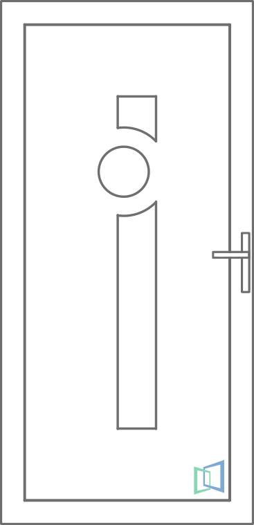 Sierdeurpaneel 33 Links (A2)