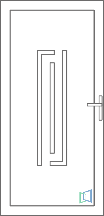 Sierdeurpaneel 34 Links (A2)