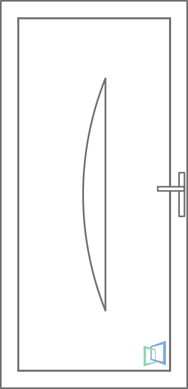 Sierdeurpaneel 40 Links (A2)