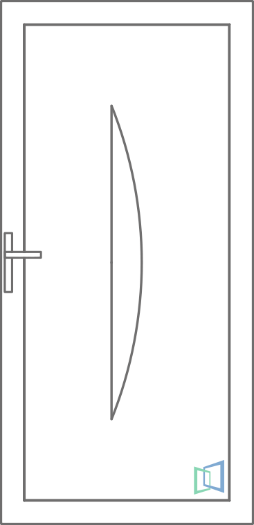 Sierdeurpaneel 40 Rechts (A2)