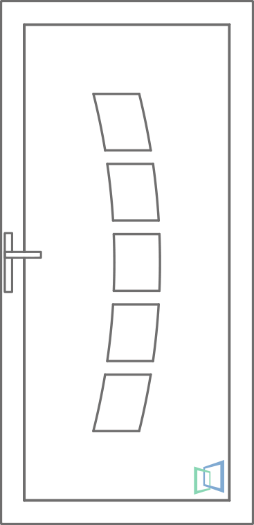 Sierdeurpaneel 42 Rechts (A2)
