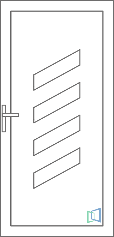 Sierdeurpaneel 43 Rechts (A2)