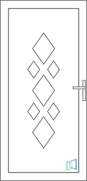 Sierdeurpaneel 44 Links (A2)