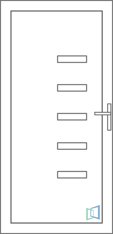Sierdeurpaneel 45 Links (A2)