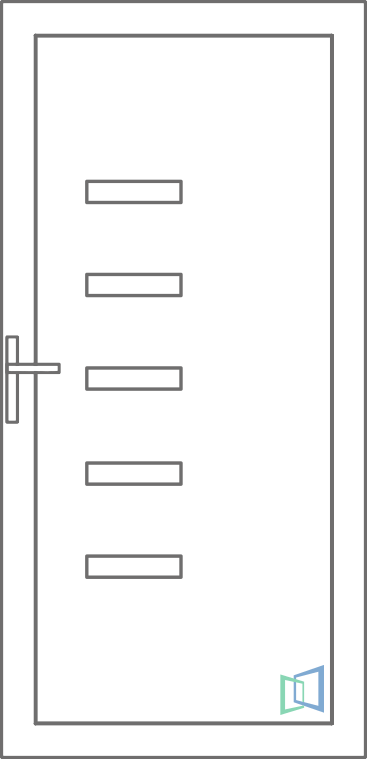 Sierdeurpaneel 45 Rechts (A2)