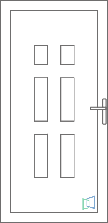 Sierdeurpaneel 46 Links (A2)