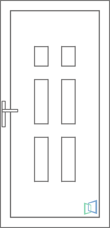 Sierdeurpaneel 46 Rechts (A2)