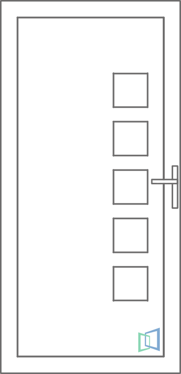 Sierdeurpaneel 50 Links (A2)