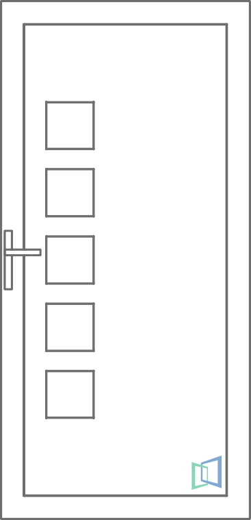 Sierdeurpaneel 50 Rechts (A2)