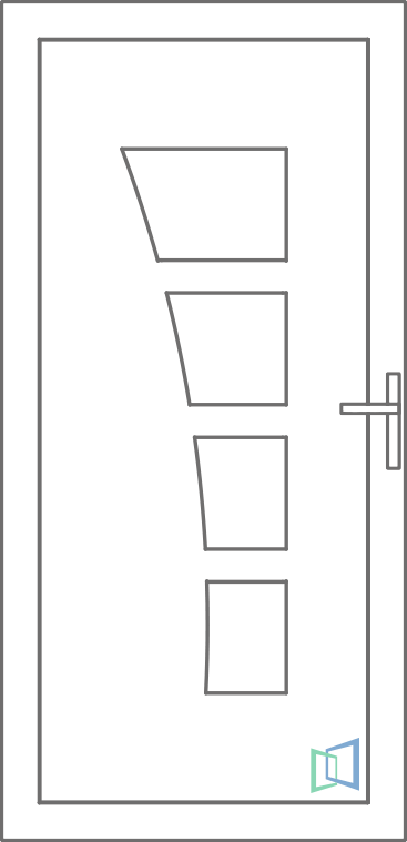 Sierdeurpaneel 52 Links (A2)