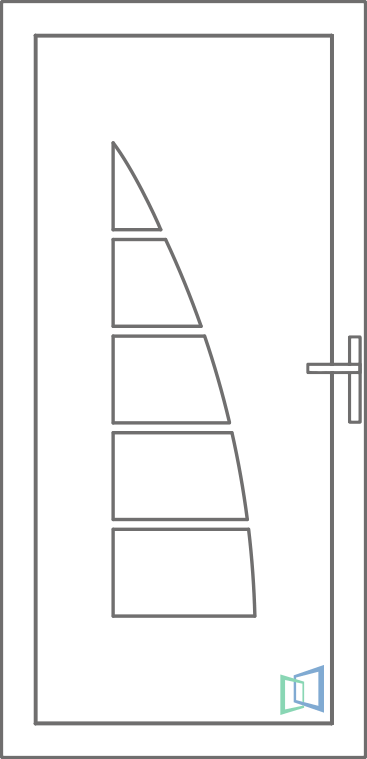 Sierdeurpaneel 55 Links (A2)