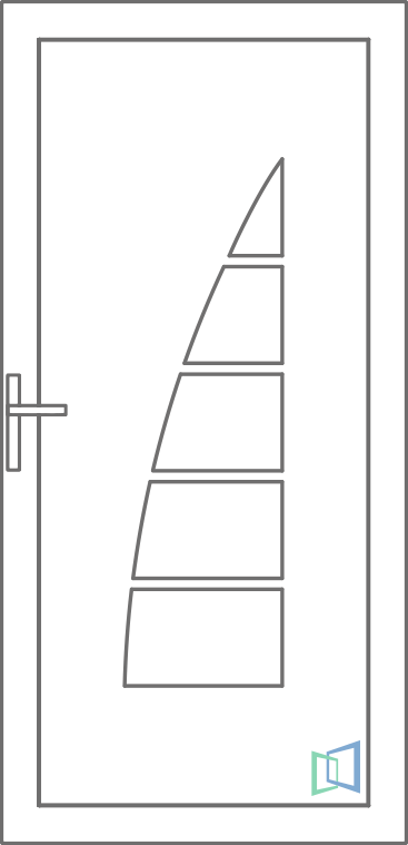 Sierdeurpaneel 55 Rechts (A2)