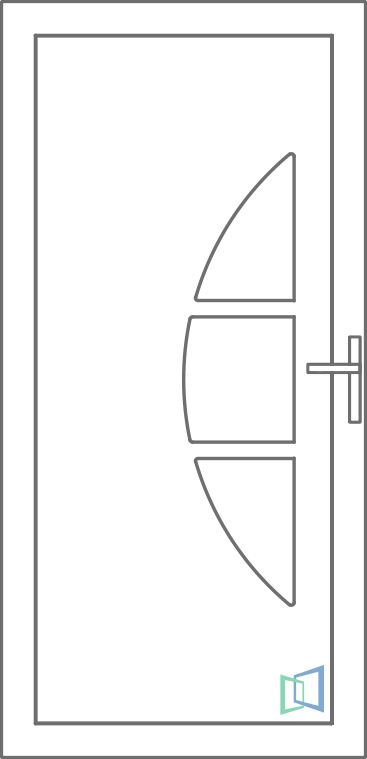Sierdeurpaneel 56 Links (A2)