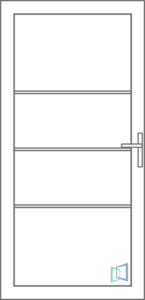 Sierdeurpanelen Groep C zonder glas & zonder Inox afwerking