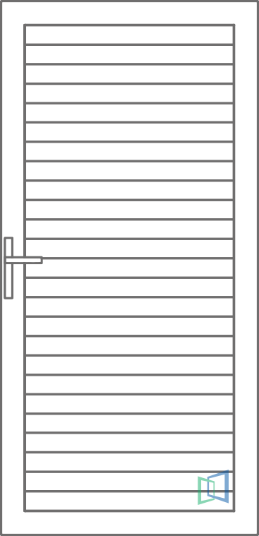 Sierdeurpaneel 72 Rechts planchet out