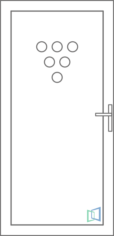 Sierdeurpaneel 76 Links (B1)