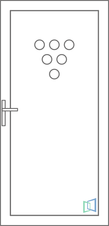 Sierdeurpaneel 76 Rechts (B1)